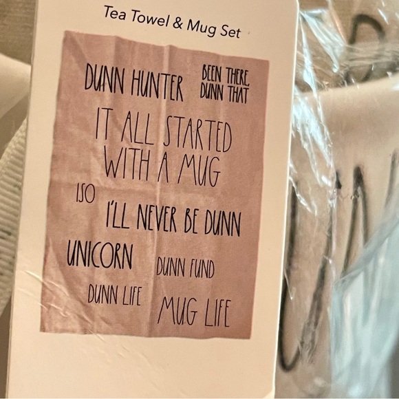 Rae Dunn mug and Tea towel set - Picture 4 of 4